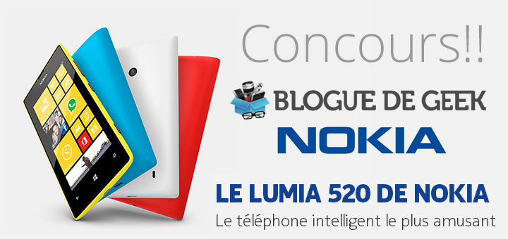 Gagnez un Nokia Lumia 520! [Concours]