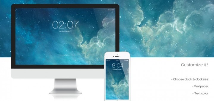 Un économiseur d’écran à la sauce iOS 7 pour votre Mac!